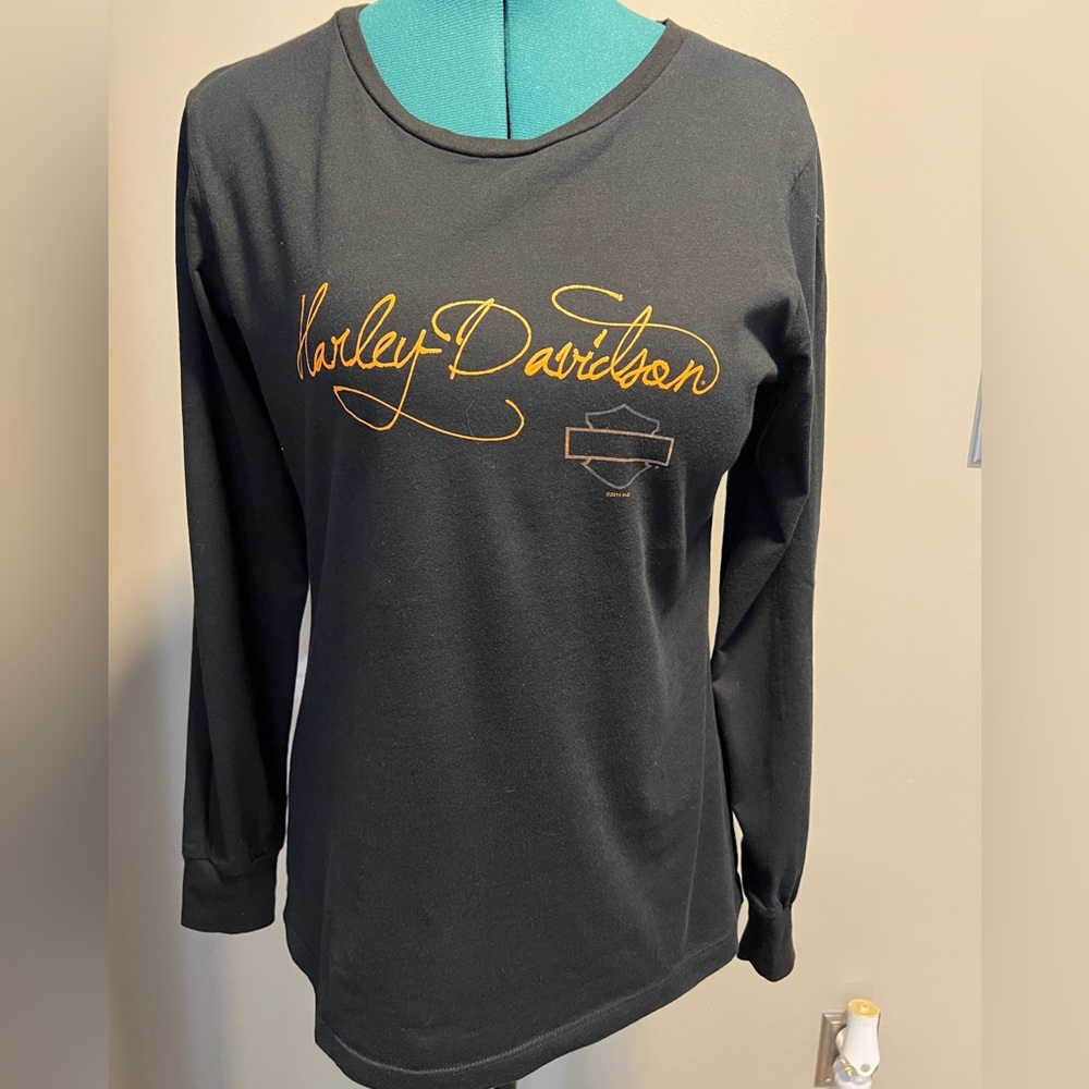 Harley Davidson, medium weight, long sleeved Tee